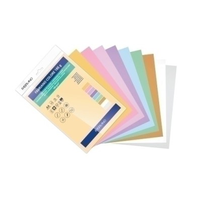 S322A451-CARTULINA A4 FABR. 185g P/10 COL.PASTEL precio por 1 unidades