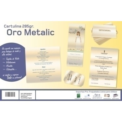 0555CMOSRA3-CARTULINA METAL.32x45 YOSAN ORO BRILLO precio por 100 unidades