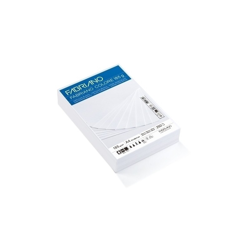 S323A451-CARTULINA A4 FABR. 185g P/250 BLANCO precio por 1 unidades
