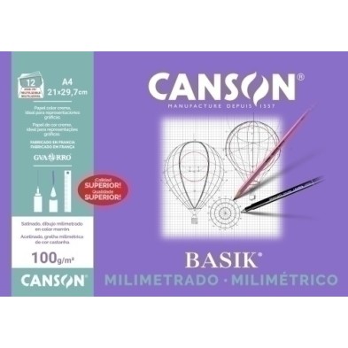 C200406323-LAMINA G-C MILIMETRADO BASIK M.PK 12 A4 precio por 20 unidades
