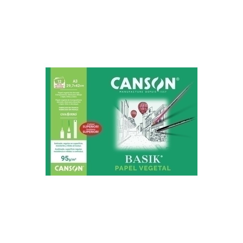 C200400787-LAMINA G-C VEGETAL BASIK A3 M.PK de 12 precio por 20 unidades