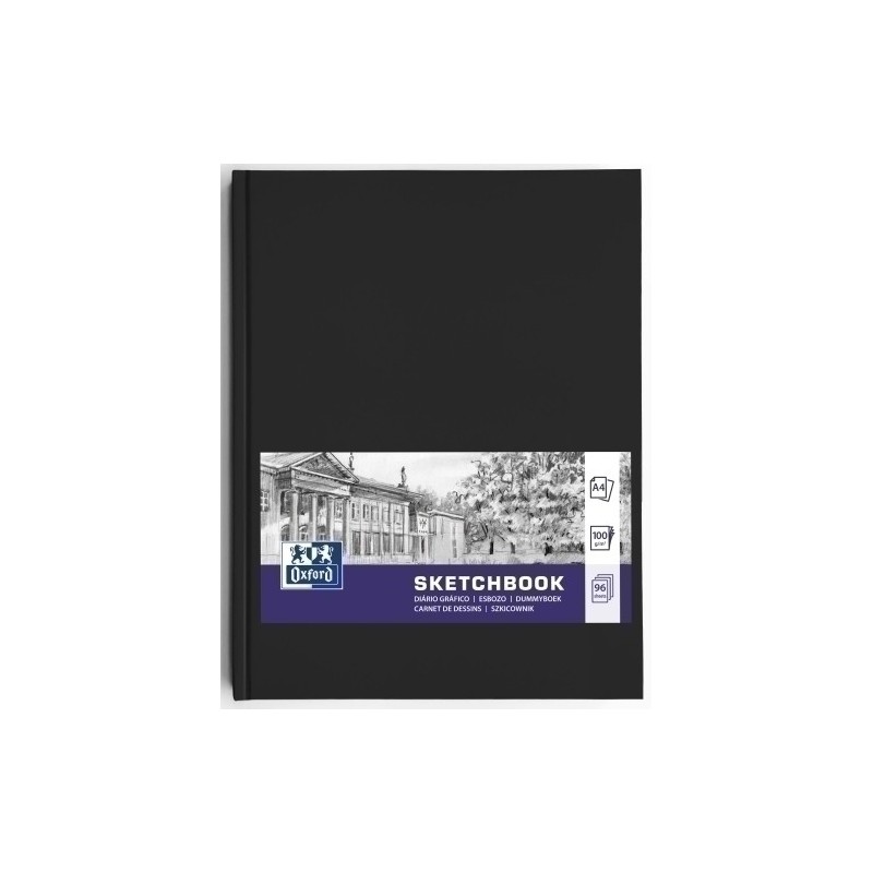 400152623-BLOCK DIB. OXFORD ESBOZO A4 96h NEGRO precio por 5 unidades