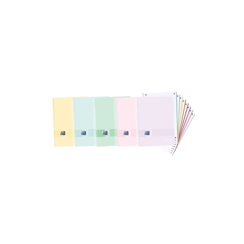 400158956-BLOCK OXF. EU.BOOK 8 A4 160h CD.5 PASTEL precio por 5 unidades