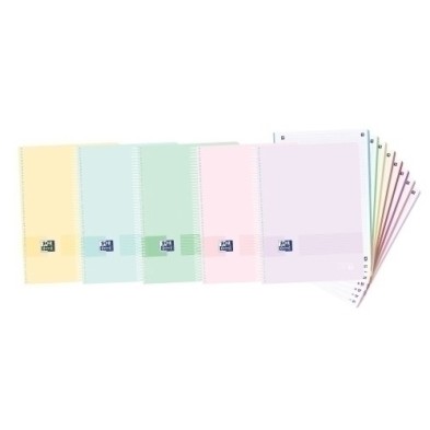 400158956-BLOCK OXF. EU.BOOK 8 A4 160h CD.5 PASTEL precio por 5 unidades