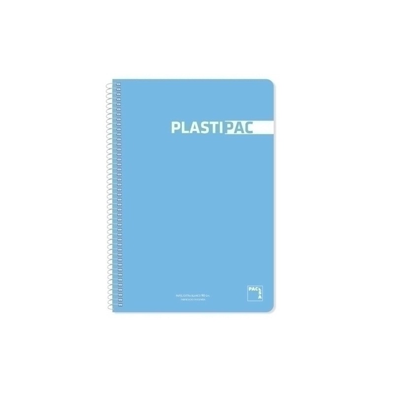 16104-BLOCK PACSA PLASTIPAC PP Fº 80h CD.4 AZ precio por 25 unidades