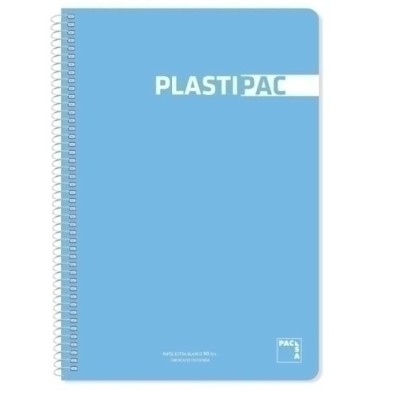 16104-BLOCK PACSA PLASTIPAC PP Fº 80h CD.4 AZ precio por 25 unidades