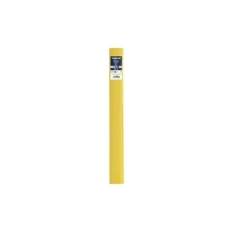 C200001408-PAPEL CREPE CANSON 40g 0.5x2.5 AMAR.PAJA precio por 10 unidades