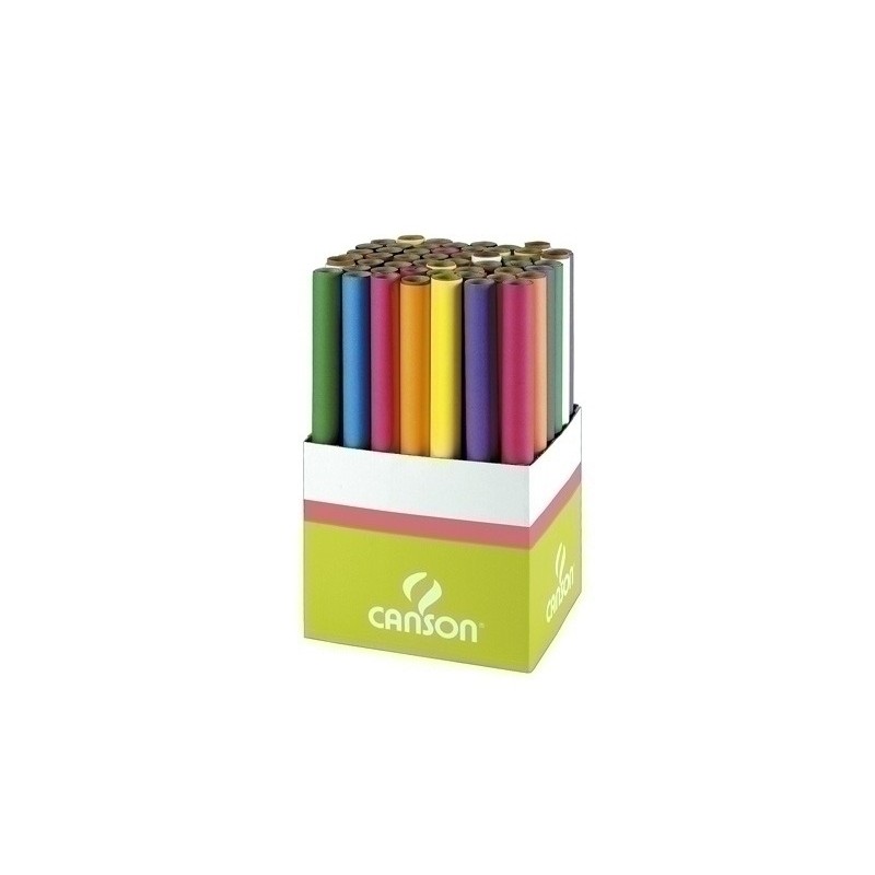 C200992668-PAPEL SEDA CANSON ROLLO 0.5x5 ROSA precio por 10 unidades