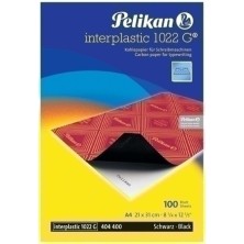 400142584-PAPEL CARBON INTERPLASTIC A4 cj.100 NEGR precio por 1 unidades