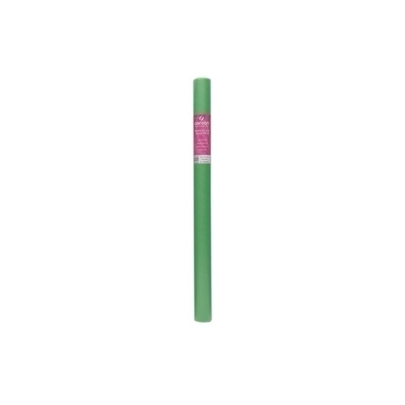 C200992666-PAPEL SEDA CANSON ROLLO 0.5x5 VERDE BILL precio por 10 unidades