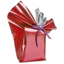 RP1MER-PAPEL REGALO COLIBRI 30x30 ROJO METALIZA precio por 1 unidades