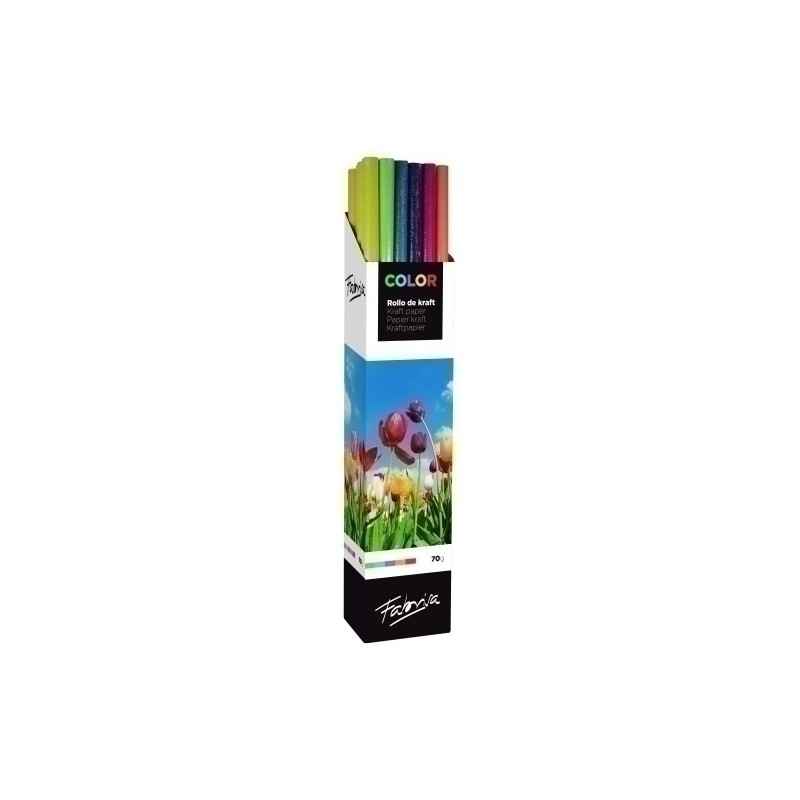 15721-PAPEL EMB.KRAFT FABRISA 1x3 SURT. E.30 precio por 1 unidades