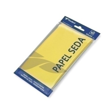 06235-PAPEL SEDA SADIPAL B/10h 50x65 AMARILLO precio por 10 unidades