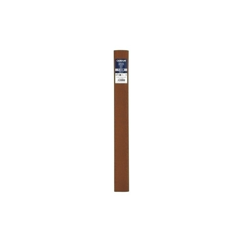 C400110411-PAPEL CREPE CANSON 40g 0.5x2.5 CHOCOLATE precio por 10 unidades
