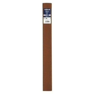 C400110411-PAPEL CREPE CANSON 40g 0.5x2.5 CHOCOLATE precio por 10 unidades