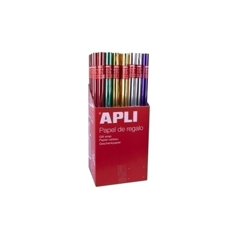 13643-PAPEL REGALO RL.APLI 0.7x2 METAL. (55) precio por 1 unidades