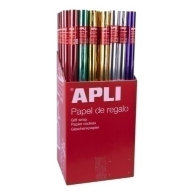 13643-PAPEL REGALO RL.APLI 0.7x2 METAL. (55) precio por 1 unidades