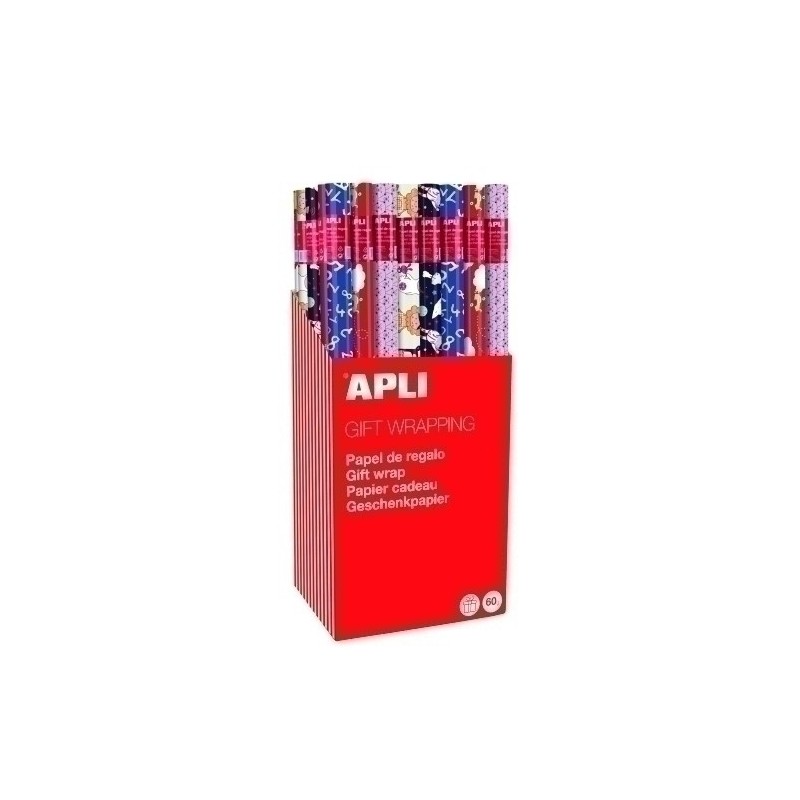14002-PAPEL REGALO RL.APLI 0.7x2 INFANTIL (55) precio por 1 unidades