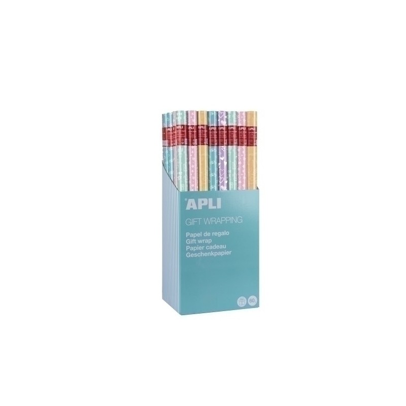 18630-PAPEL REGALO RL.APLI 0.7x2 NORDIK FUN(55 precio por 1 unidades