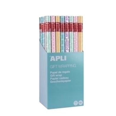18630-PAPEL REGALO RL.APLI 0.7x2 NORDIK FUN(55 precio por 1 unidades