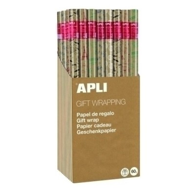 18911-PAPEL REGALO RL.APLI 0.7x2 KRAFT FUN(55) precio por 1 unidades