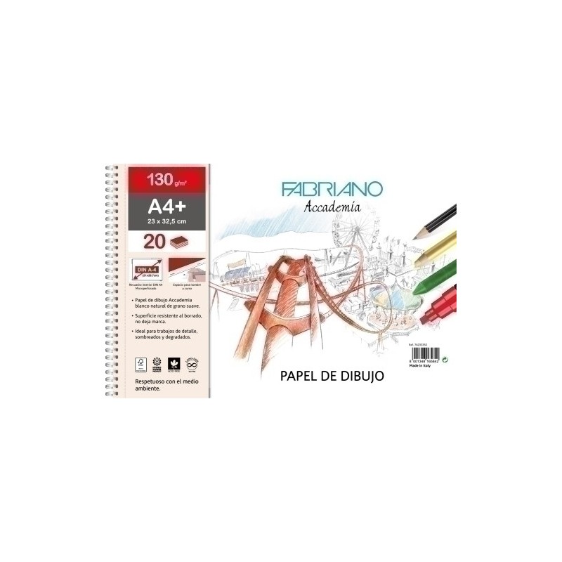 F76233352-BLOC DIBUJO FABRIANO C/ESP. REC. A4+ 130 precio por 1 unidades