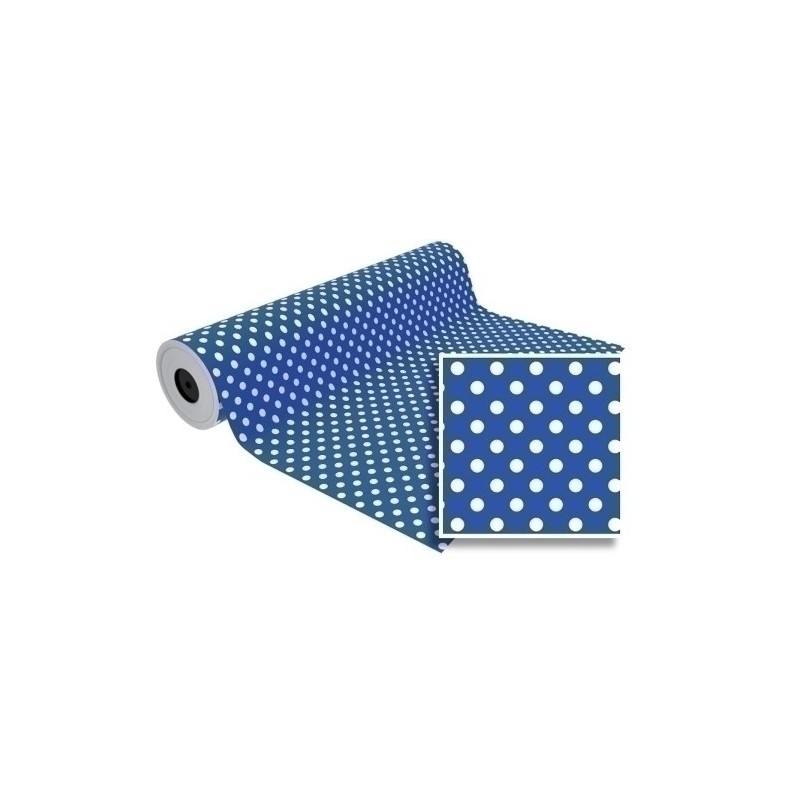 91101215-PAPEL REGALO BOBINA BK.31x80 LUNARES precio por 1 unidades