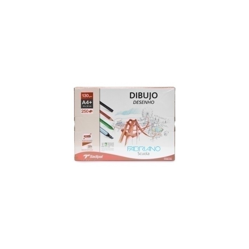 F71302129-LAMINA DIBUJO FABRIANO A4+ G.NAT. C/250 precio por 1 unidades