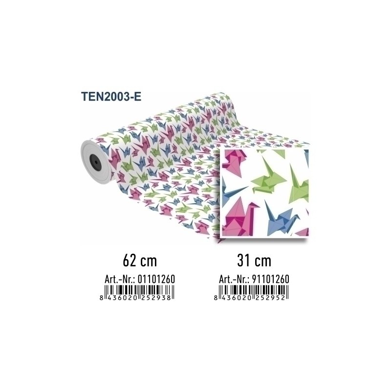 01101260-PAPEL REGALO BOBINA BK.62x80 TENDENCIAS precio por 1 unidades