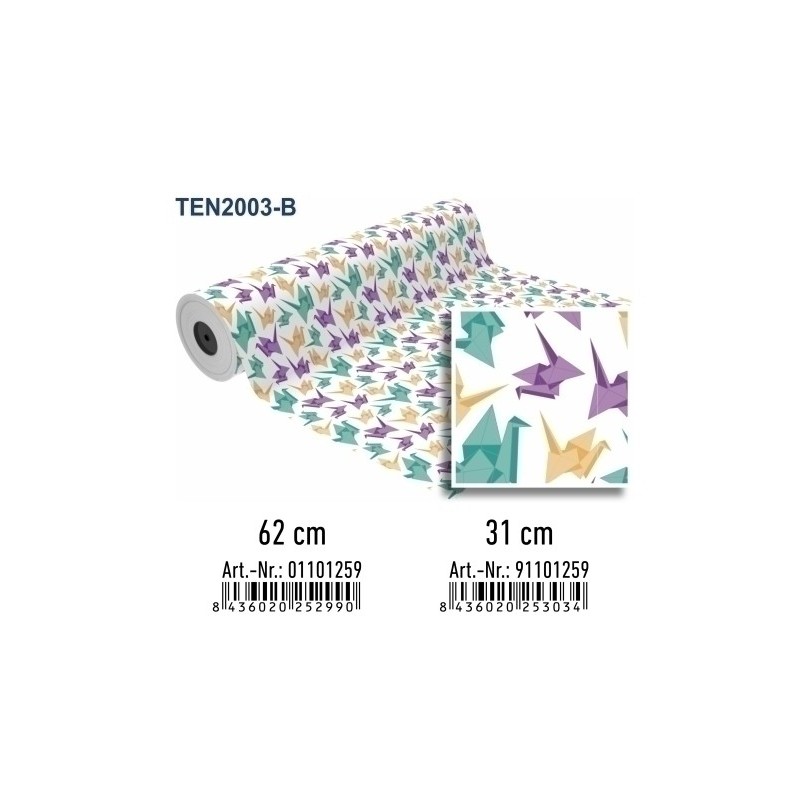 01101259-PAPEL REGALO BOBINA BK.62x80 TENDENCIAS precio por 1 unidades