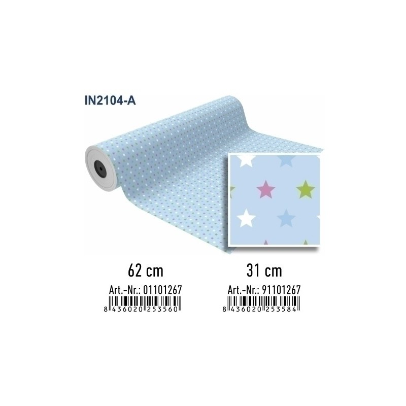 01101267-PAPEL REGALO BOBINA BK.62x80 INFANTIL precio por 1 unidades
