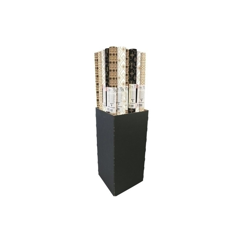 223904C-PAP.REGALO RL.CLAIREF.0.7x2 KRAFT TAN.(3 precio por 1 unidades