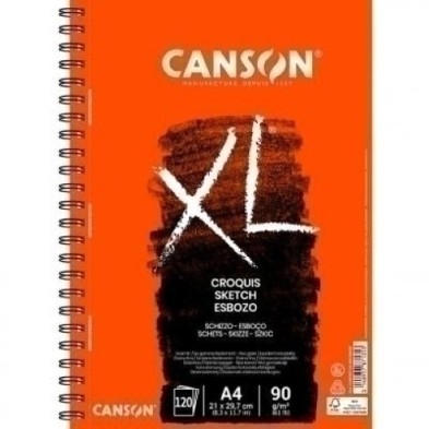 C200787135-CUAD. DIBUJO CANSON XL CROQUIS C/ESP. A4 precio por 5 unidades