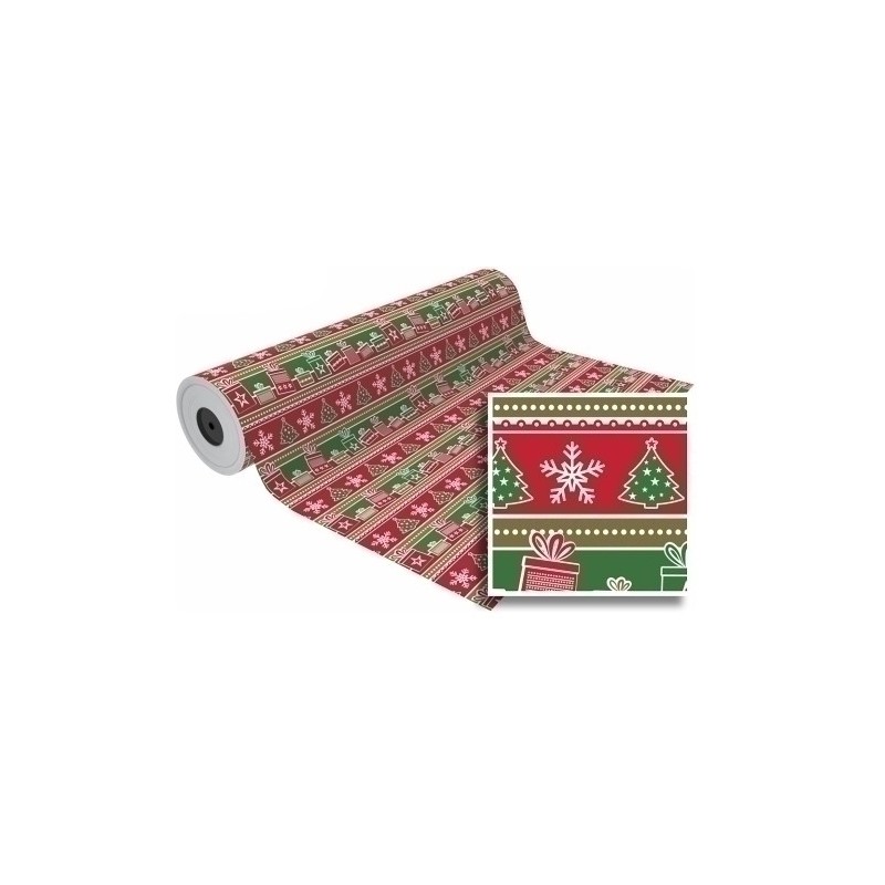 01101274-PAPEL REGALO BOBINA BK.62x80 NAVIDAD precio por 1 unidades