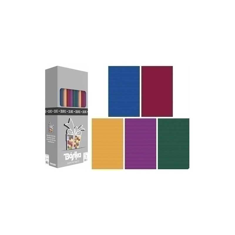 01016014-PAPEL REGALO RL.BK.0.7x2 COLORES (50) precio por 1 unidades