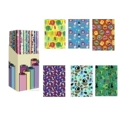 CRE3207020015-PAPEL REGALO RL.TV 0.7x2 INFANTIL (60) precio por 1 unidades