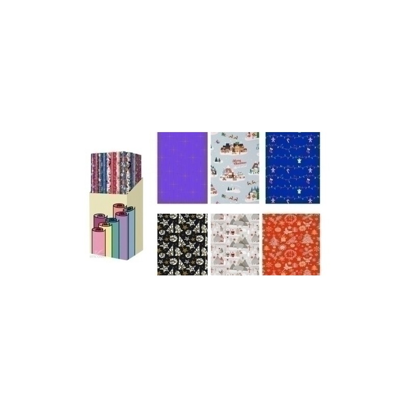 CRE4207020015-PAPEL REGALO RL.TV 0.7x2 NAVIDAD (60) precio por 1 unidades