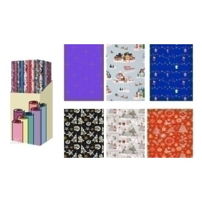 CRE4207020015-PAPEL REGALO RL.TV 0.7x2 NAVIDAD (60) precio por 1 unidades