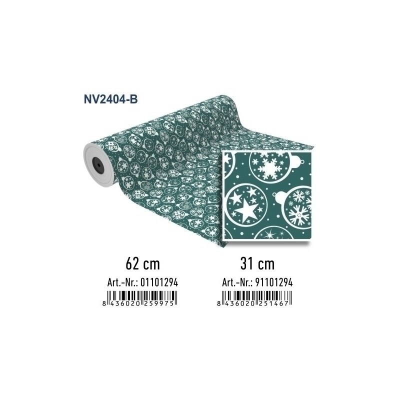 91101294-PAPEL REGALO BOBINA BK.31x80 NAVIDAD precio por 1 unidades