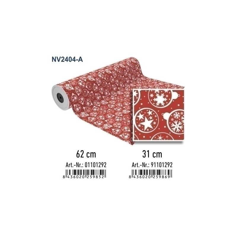 01101292-PAPEL REGALO BOBINA BK.62x80 NAVIDAD precio por 1 unidades