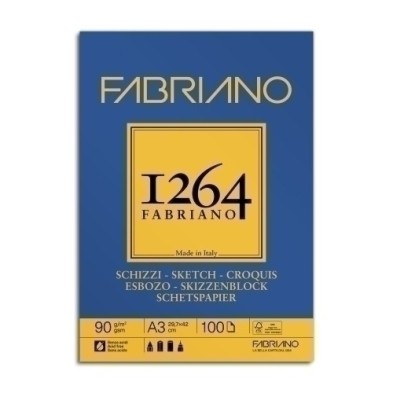 F19100633-BLOC DIBUJO FABRIANO 1264 ESBOZO ENC. A3 precio por 5 unidades