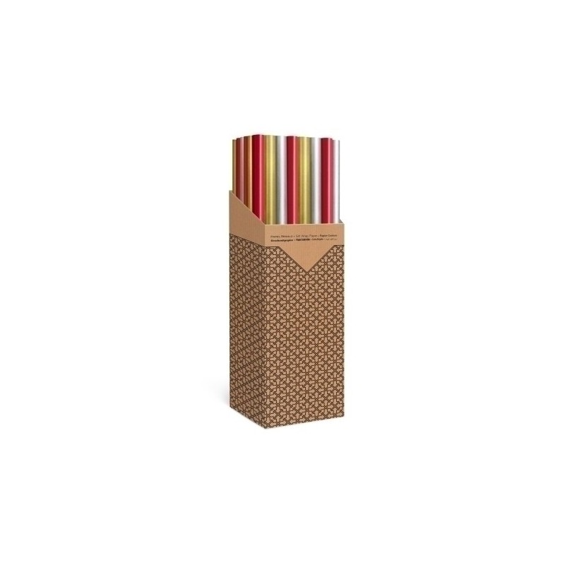 CRA0610020012-PAPEL REGALO RL.TV 1x2 KRAFT MARRON (40) precio por 1 unidades
