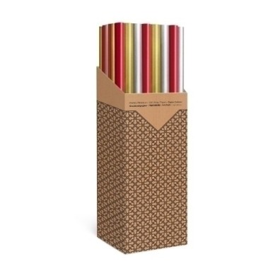 CRA0610020012-PAPEL REGALO RL.TV 1x2 KRAFT MARRON (40) precio por 1 unidades