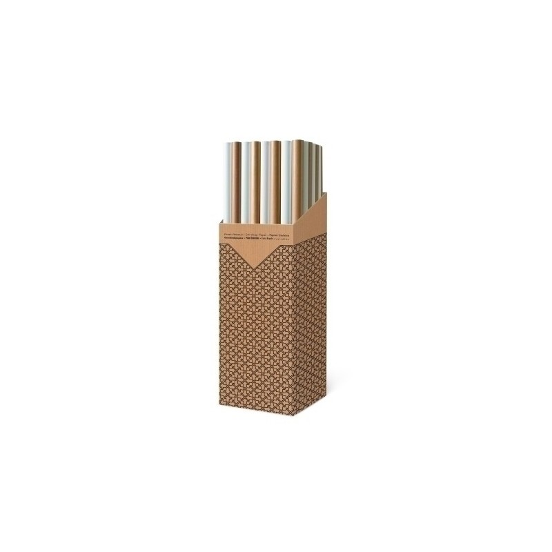 CRA8610020012-PAPEL REGALO RL.TV 1x2 KRAFT /BLANCO (40 precio por 1 unidades