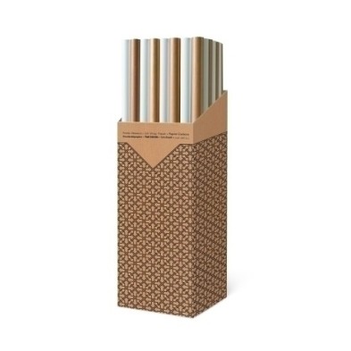 CRA8610020012-PAPEL REGALO RL.TV 1x2 KRAFT /BLANCO (40 precio por 1 unidades