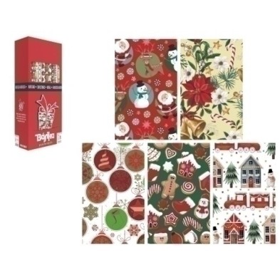 01016002-PAPEL REGALO RL.BK.0.7x2 NAVIDAD (50) precio por 1 unidades