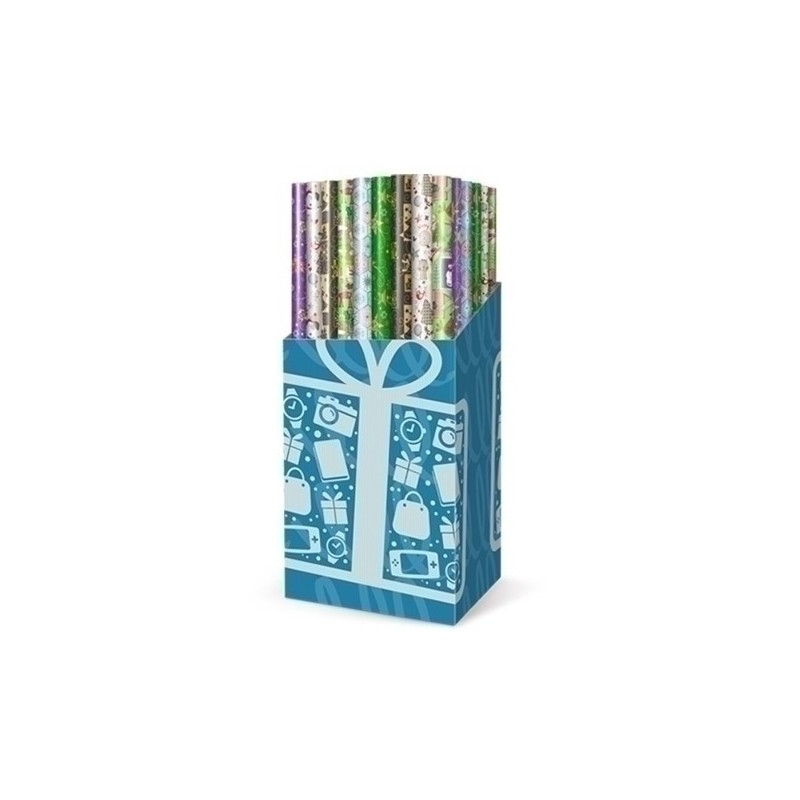 CRW4107020015-PAPEL REGALO RL.TV 0.7x2 NAVIDAD (60) precio por 1 unidades