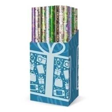 CRW4107020015-PAPEL REGALO RL.TV 0.7x2 NAVIDAD (60) precio por 1 unidades