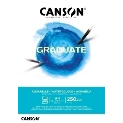 C400110374-BLOC DIBUJO C.GRADUATE AQUAR. ENCOL. A4 precio por 5 unidades