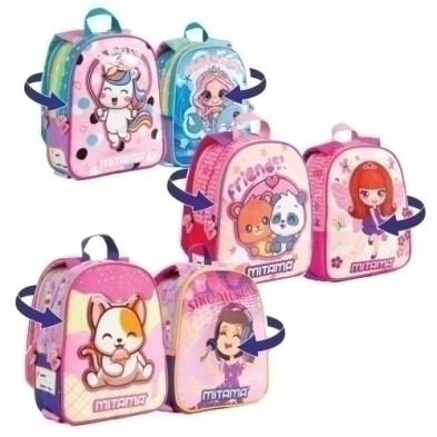 64381-MOCHILA MITAMA SPINNY GIRL 8.2l SURT. precio por 1 unidades